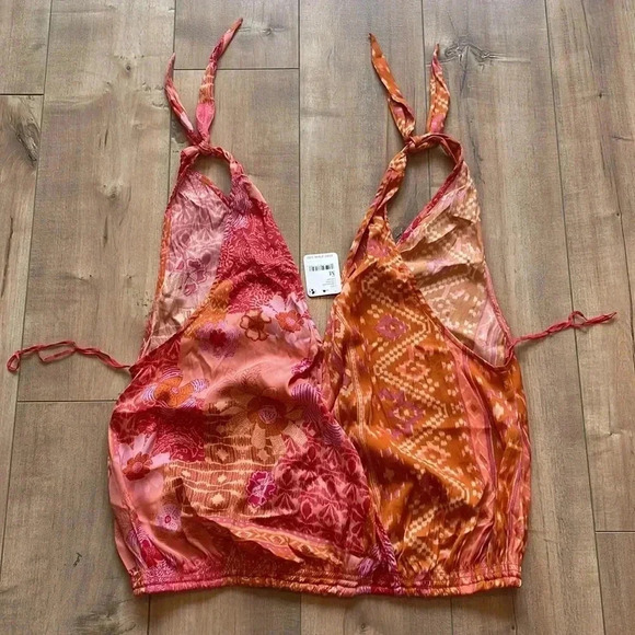 NWT Free People Tied To You Tank in Lemonade Combo Size M - Picture 10 of 10